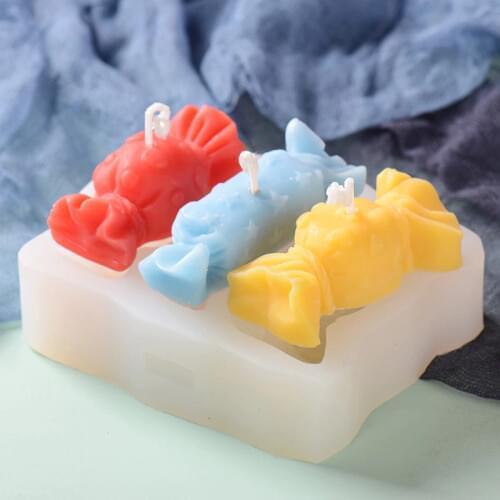 Silicone Candle Molds Handmade Candy Shaped Resin Moulds