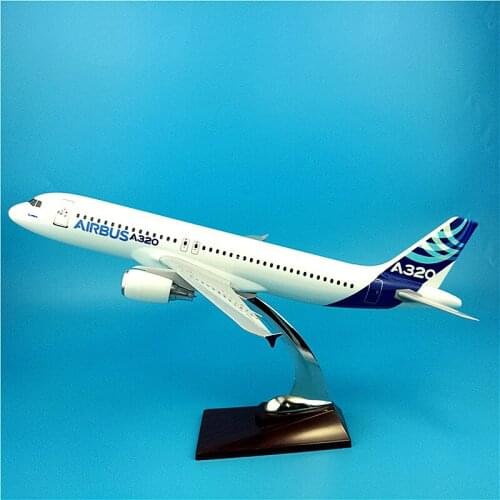 37CM 1:200 Scale Airplanes Airbus A320 Prototype Aircraft Model Diecast Resin Plane Model Collectible Decoration Gifts
