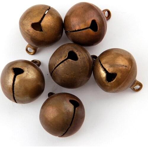 9 types of bronze metal bells loose pet ring chain beads holiday party decoration DIY crafts accessories
