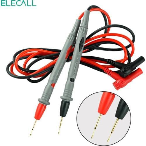 A18-J Pen Tester Needle Silicone Wire gold-plate Tip Probe Test Leads Pin Universal Digital Multimeter Tester Lead 118mm