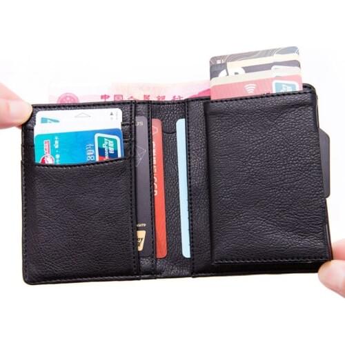 Brand New RFID Card Holder Credit Card Wallet Metal Men Women Single Box Minimalist Wallet Aluminium Blocking Wallet for Cards