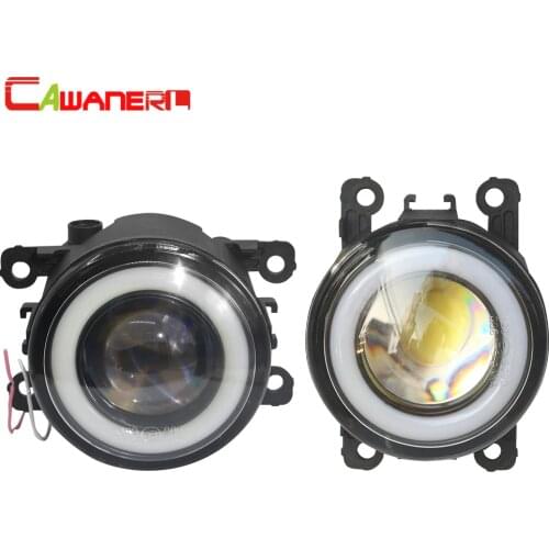 Cawanerl For Renault Laguna 3/III Grandtour 2007-2012 Car LED Fog Light COB Angel Eye Daytime Running Light 30W 3000LM 12V