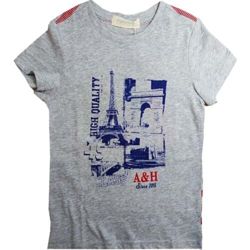 Children Boy T-shirts Fashion Kids Clothes New Summer Top Boy Teenage Short Back Stripe t shirt with Cotton Tees Boys Clothing