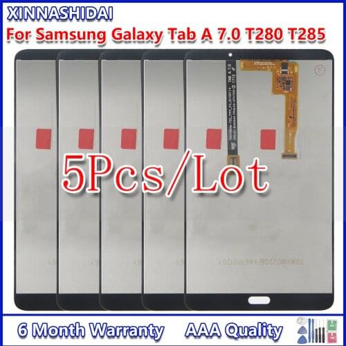5pcs/lot 7.0'' LCD For Samsung Galaxy Tab A 7.0 (2016) SM-T280 SM-T285 LCD Display Touch Screen Assembly T280 WIFI /T285 3G
