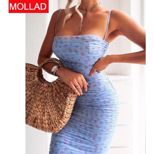 Europe and America Cross Border AliExpress French Floral Sexy Suspenders Elegant Slimming Printed Long Womens Dress