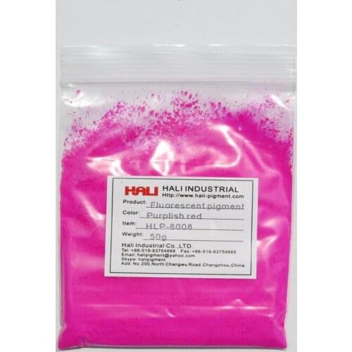 Fluorescent powder,fluorescent pigment,nail polish pigment,item:HLP-8008,color:purplish red,1lot=50g,widely used,free shipping