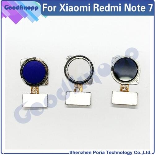 For Xiaomi Redmi Note 7 Note7 M1901F7G M1901F7H M1901F7I Phone Home Button FingerPrint Touch ID Sensor Cable Flex Ribbon