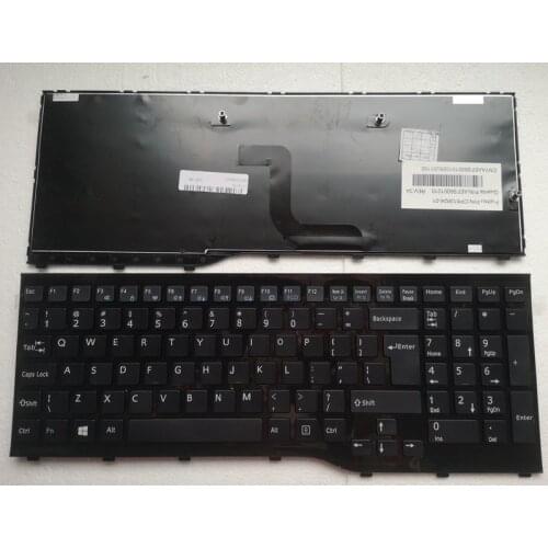 GZEELE New UI English Keyboard FOR Fujitsu Lifebook AH552 CP581751-01 CP611954-01 laptop keyboard BLACK