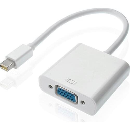 Thunderbolt Mini DisplayPort DP To VGA Adapter Cable Male to Female Mini DP to VGA Converter for Apple MacBook Air Pro