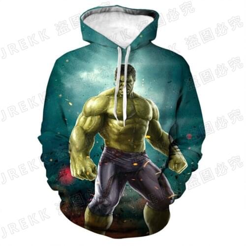 Cool Marvel Hulk Sweatshirts Pullover 3D Print Men Women Children Fashion Hoodies Streetwear Boy Girl Kids Casual Tops Clothing