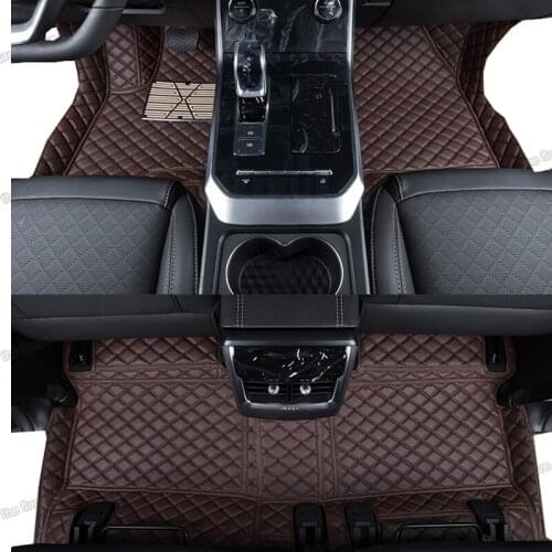Leather car floor mats for exeed lx 2019 2020 2021 2022 accessories auto carpet cover interior seat luxury anti slip saloon