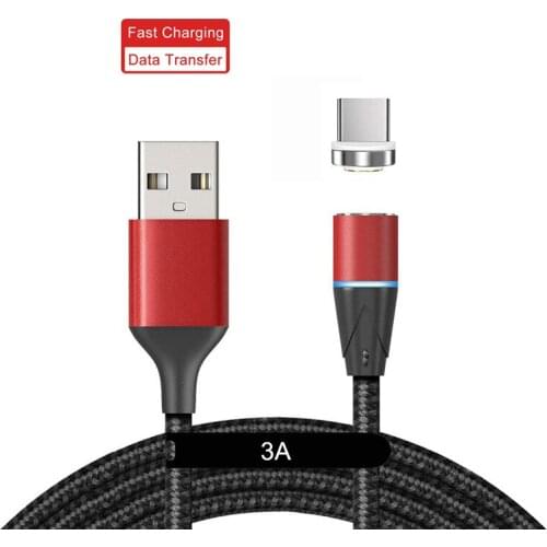 CANDYEIC 3A Fast Charging Type C Magnetic Cable for Samsung Galaxy A52 Data Cable for Mobile Phones