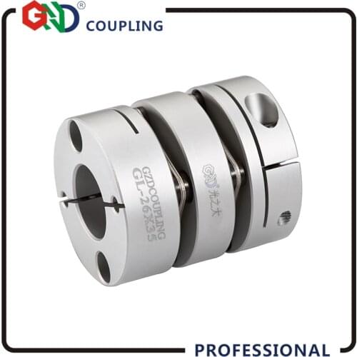Coupler High torque D26 L35 double diaphragm inner bore 5-14 coupling disc elastic torsionally flexible coupling GCPW motor