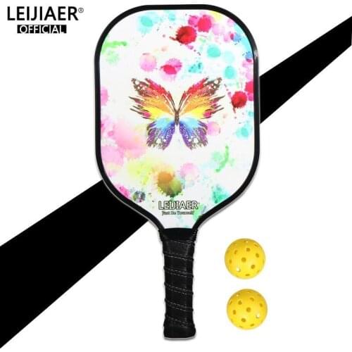Pickleball Racket Set Carbon Fiber Composition PE Honeycomb Core (1 Pickleball Paddles 2 Balls 1 Cover Bag） -41