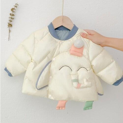 Winter New Arrival Kids Cute Down Coat Cartoon Thicken Warm Outwear for Baby Girl New Girl Children Thick Jacket