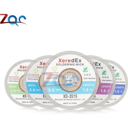 1.5m Solder Wick Desoldering Braid Wire Solder Remover Width 1.5/2.0/2.5/3.0/3.5mm for Welding Iron Station