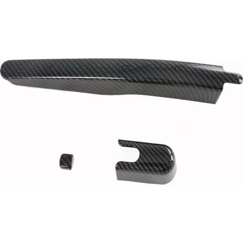 For Ford Explorer 2020 2021 Carbon Fiber color Rear Window Wipers Cover Trims Car Tail Wiper Strip Exterior Accessories