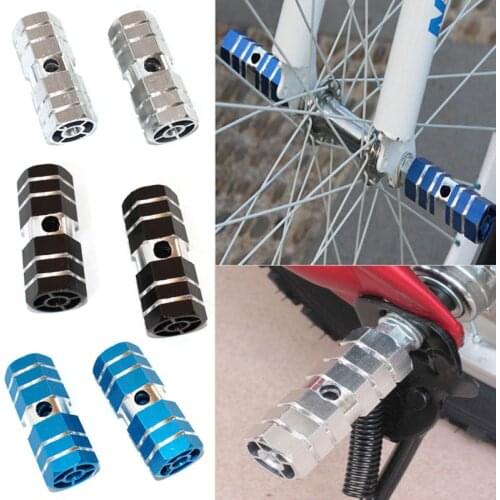 Bicycle Pedal 1Pair BMX MTB Bike Bicycle Foot Pegs Aluminum Alloy Rear Axle Pedals Pegs Weight Bearing Bicycle Parts