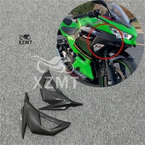Carbon Fiber Pattern Fairing Cowl Turn Signal Panel Cover for Kawasaki Ninja 400 Ex400 201-2021