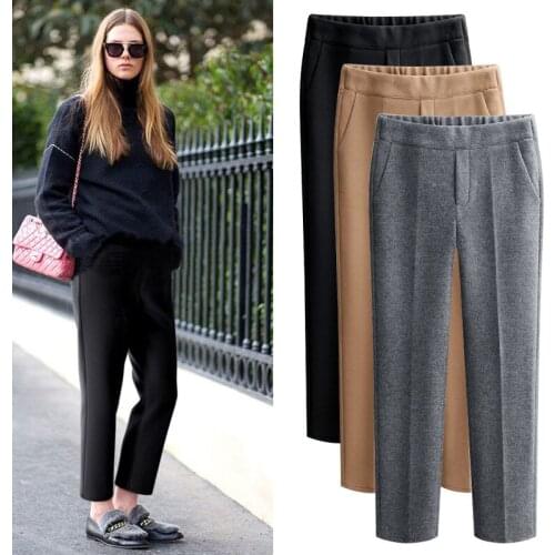 Qpipsd Women's Cropped Trousers