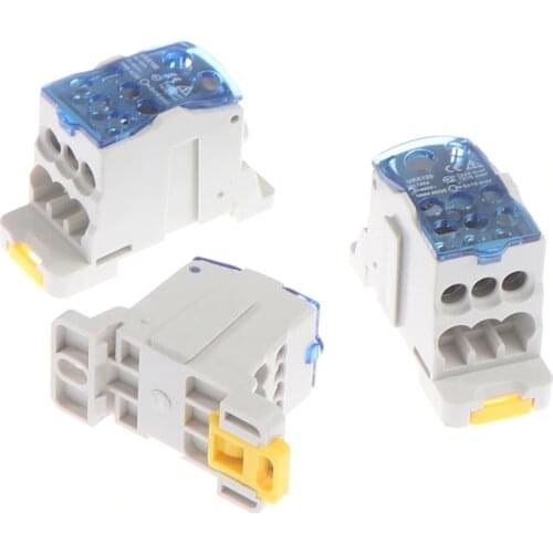 UKK 80A/125A/160A 1 In Multiple-out Distribution Box Din Rail Terminal Junction