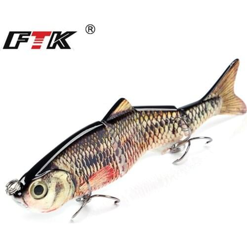 36g Lifelike Multi Jointed Sinking Minnow Hard Fishing Lure 15cm 4 Segment Swimbait Bass Crankbait Wobblers Fishing bait