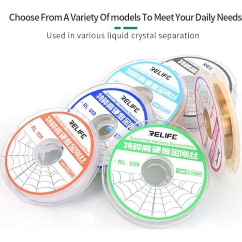 RELIFE RL059 Special High Hardness Diamond Wire Cutting Rope for Touch Screen LCD SeparatingDiamond Wire Cutting Separation Line