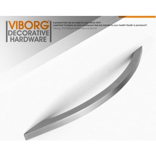 VIBORG Deluxe 192mm Solid 304 Stainless Steel Modern Kitchen Cabinet Cupboard Door Handle Pulls Drawer Pull Handles, SV727