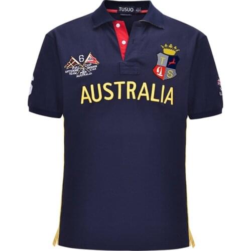 Mens Polo Shirt 100% Cotton Casual Oversized Shirt Golf Sport Travel Beach T Shirts Short Sleeve Racing National Team Uniforms