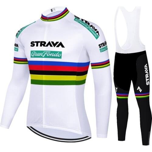Long sleeve cyling set STRAVA jersey ciclismo 2021 summer spring quick dry ropa de ciclismo hombre 2021 Bike pants cycling kit