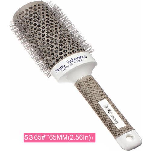6 Size Hair Brush Nano Hairbrush Thermal Ceramic Ion Round Barrel Comb Hairdressing Hair Salon Styling Drying Curling