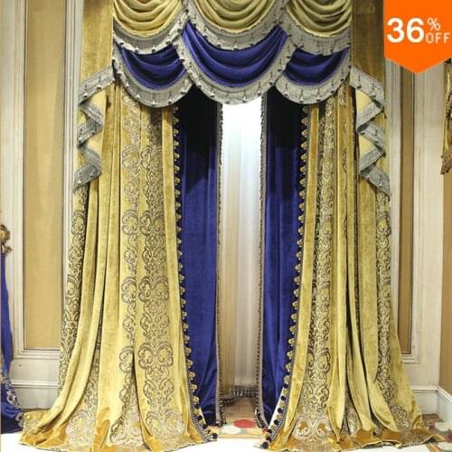 Yell Ancient Blue Yellow curtains for windows pyramid Egypt drapes the curtain for windows extreme door curtains for living room