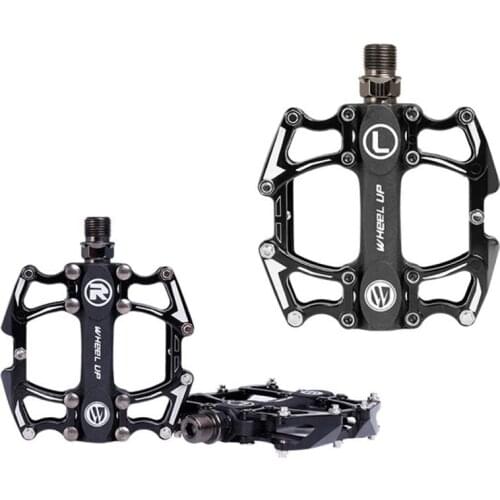 Mountain Bike Pedal Trail Cycle PD-GR500 Flat Pedal-Black Bicycle Parts Aluminum Alloy Bearing Non-slip Foot Pedal Accessories