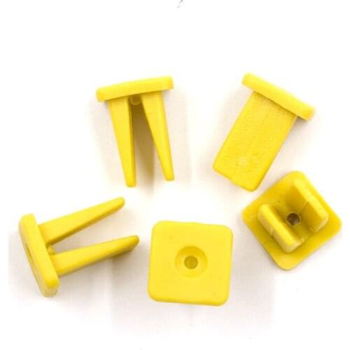 Universal Yellow Plastic Screw Grommet Clip Nut Fastener Car Grille headlight dashboard Retainer Clips