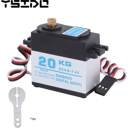 Waterproof 20Kg Metal Gear Digital High Torque Speed Servo for Redcat Kyosho Hobao LRP FS 1/10 1/8 RC Crawler Buggy Truck Car