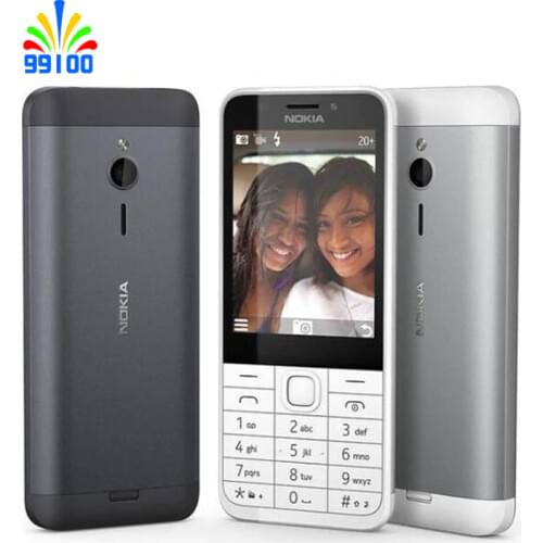 Refurbished Unlocked Cell Phone Nokia 230 Flashlight FM Single/Dual Sim 2.0MP Camera English/Hebrew/Arabic/Russian Keypad