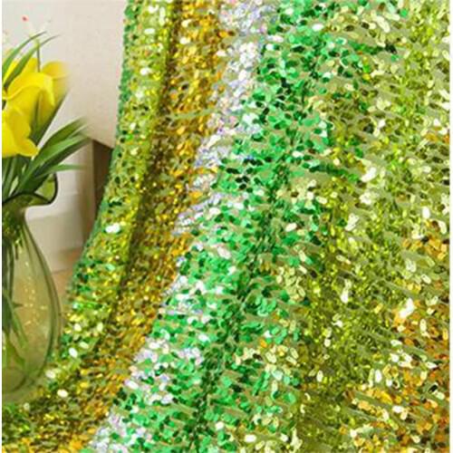 100*130cm Four Color Stitching Blink Water Droplets Shape Metallic Foil Net Yarn Fabric For Dessert Table Reception Desk Deco