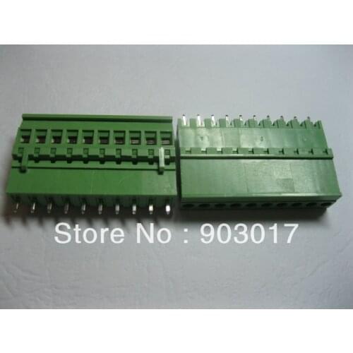120 Pcs Per Lot 5.08A 5.08mm Straight 10 pin Screw Terminal Block Connector Pluggable Type 2EDCD-5.08A-2EDCV HOT Sale