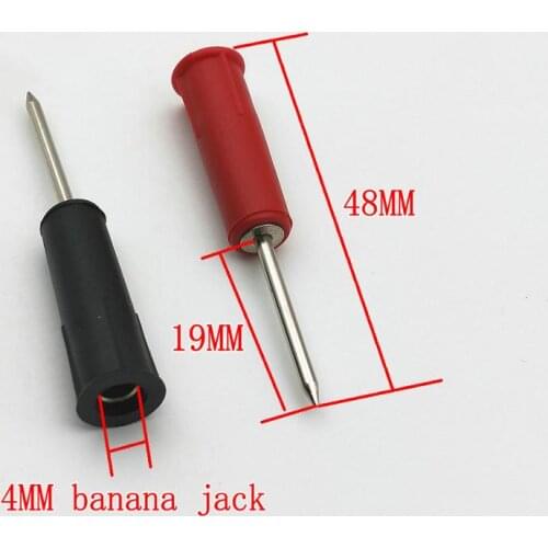 20pcs 4mm Banana Jack to 2mm Pin Tip Plug Adapter for test New