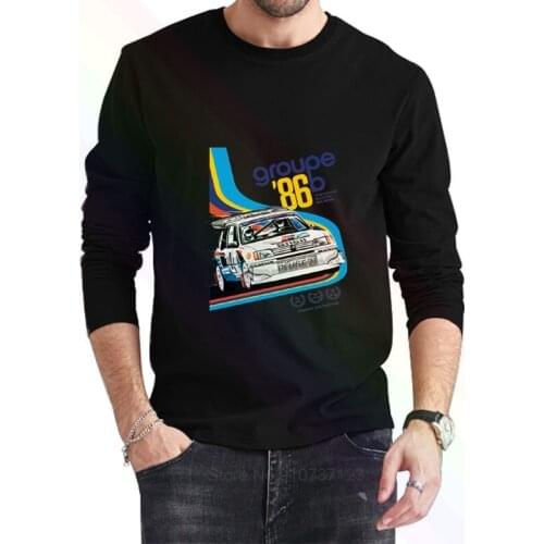 205 Maxi GTI Rally Group B 1986 Logo Classic T-Shirt 2021 Newest Summer Mens Long Sleeve Popular Tees Shirt Tops Novel Unisex