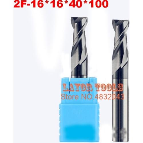 2f-16*16*40*100,hrc50,carbide End Mills , Carbide Square Flatted End Mill ,,coating:nano, The Lather,boring Bar,cnc,machine