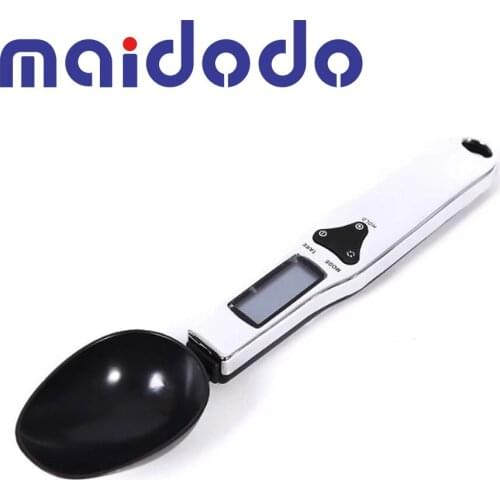 300g/0.1g 500g/0.1g Portable LCD Digital Kitchen Scale Measuring Spoon Gram Electronic Spoon Weight Volumn Food Scale