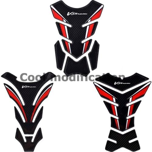 3D Carbon-look Stickers Decals For Suzuki V-Strom 250 650 1000 1000XT Motorcycle Tank Pad Protector Case