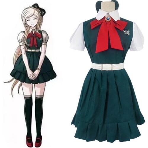 Anime super danganronpa 2: sayonara zetsubo gakuen sonia nevermind cosplay costumes and halloween wig for woman custom made