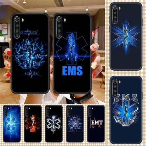 EMT EMS Medical Rescue Phone case For Xiaomi Redmi Note 7 7A 8 8T 9 9A 9S 10 K30 Pro Ultra black soft funda tpu cover painting