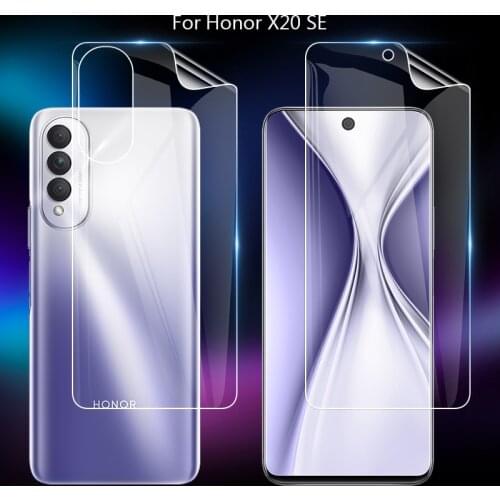 For Honor X20 SE 5G Clear TPU / Matte Anti-Fingerprints Hydrogel Full Cover Soft Screen Protector Film ( Not Glass )