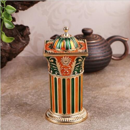 European Roman column toothpick dispenser automatic toothpick holder toothpick case storage box With bottle open YQT043