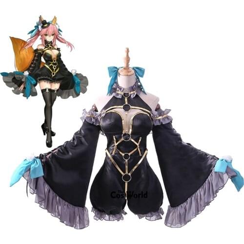 Fate EXTRA Magician Tamamo no Mae Uniform Outfit Anime Cosplay Costumes