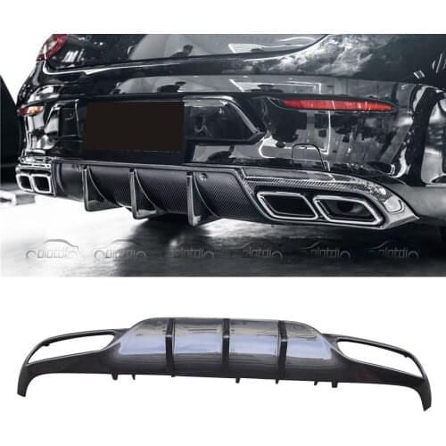 Carbon Fiber Rear Bumper Diffuser Body Kit for Mercedes Benz W205 C63 C Class 2D