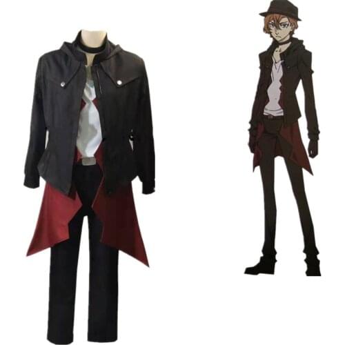 Nakahara Chuya Cosplay Costume Movie Bungo Stray Dogs DEAD APPLE Nakahara Chuya Cosplay Costume Halloween Costumes Custom Made